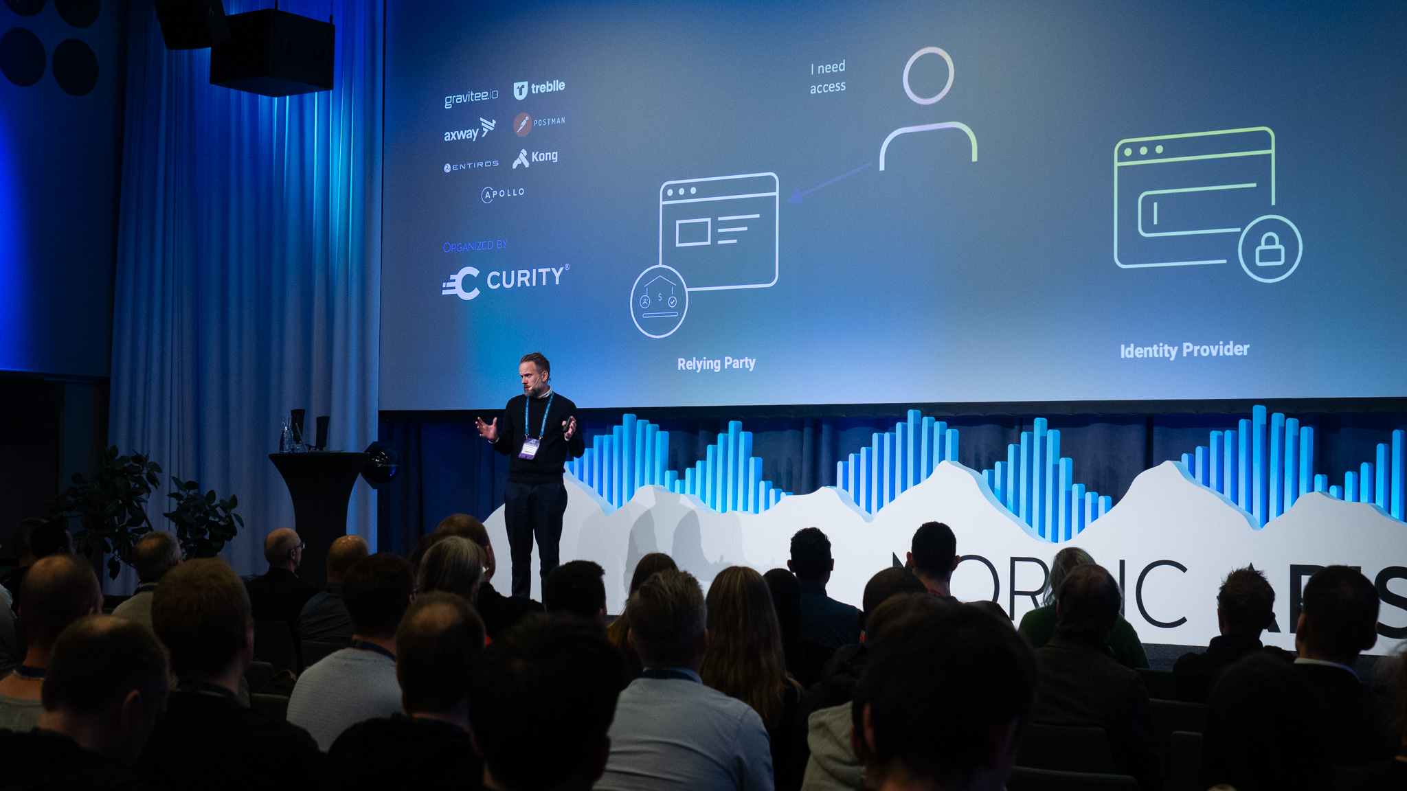Jacob Ideskog, CTO, Curity presents at his keynote at Nordic APIs Platform Summit 2023.