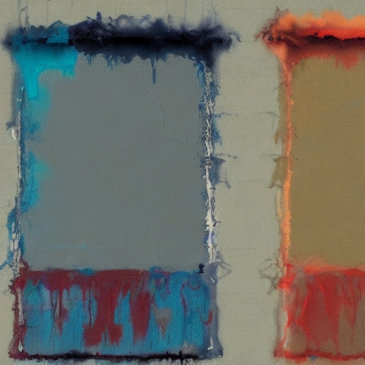post-apocalyptic Mark Rothko painting generated by DeepAI