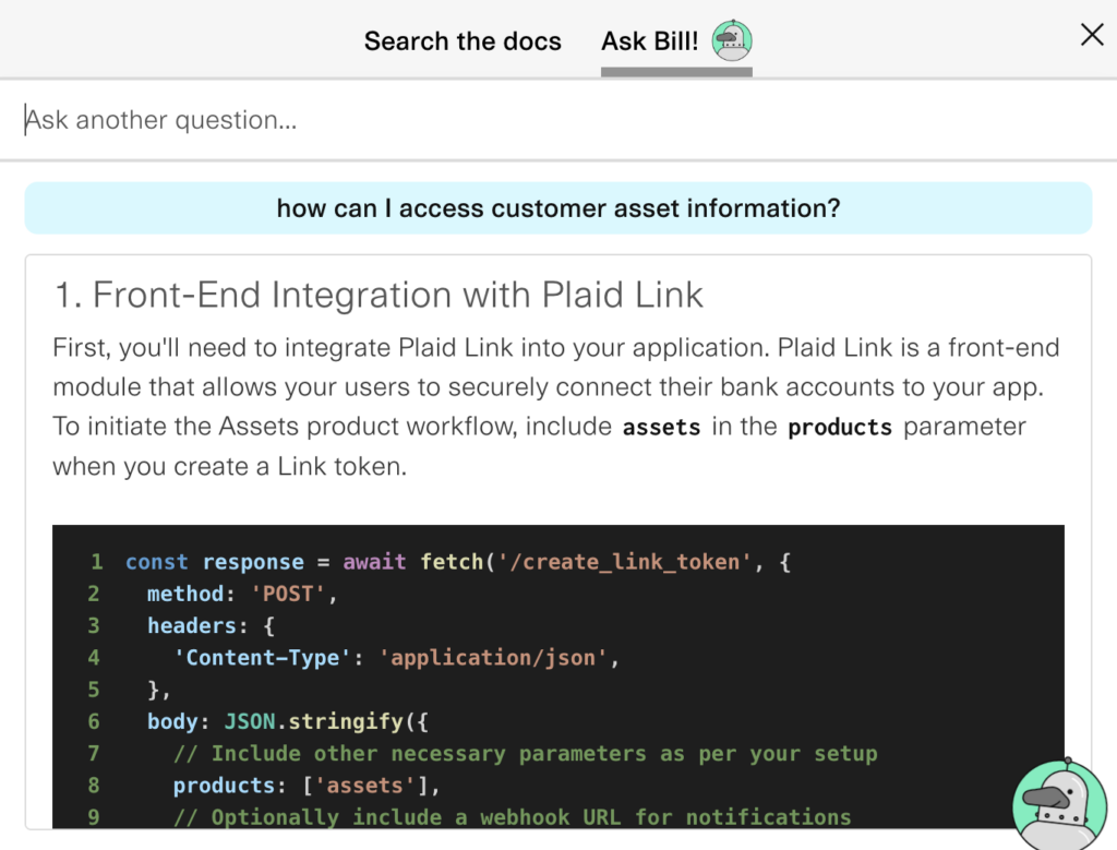 Using-Plaid-API-Bill-to-look-up-customer-asset-information